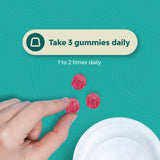Natures Craft Magnesium Citrate Gummies with a measuring spoon