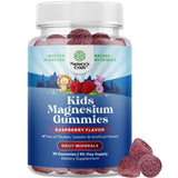 Natures Craft Magnesium Gummies for Kids 60 count raspberry flavour front view