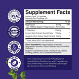Natures Craft Magnesium L Threonate capsules on a wooden table