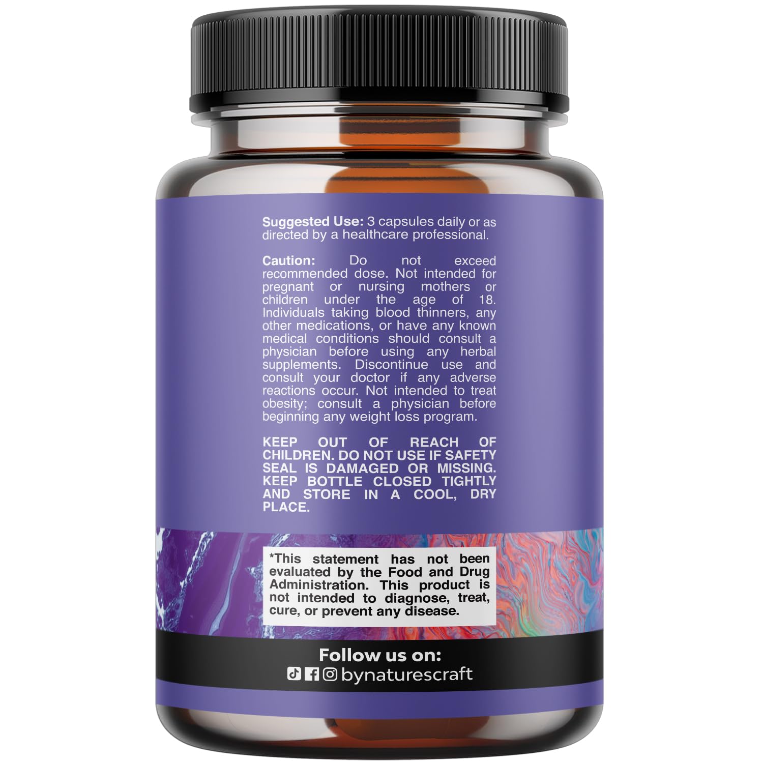 Natures Craft Magnesium Sleep Supplement 159g back view
