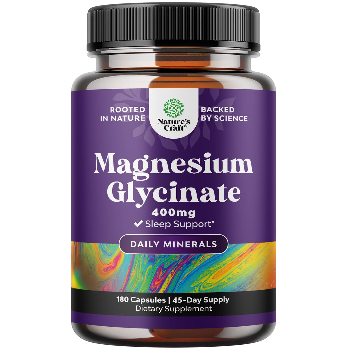 Natures Craft Magnesium Supplement 400mg capsules front view