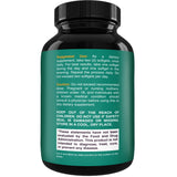 Natures Craft MCT Oil C8 Softgels back view showing ingredients