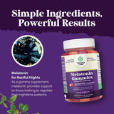 Natures Craft Melatonin Gummies 10mg on a table with a glass of water