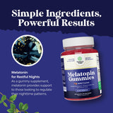 Natures Craft Melatonin Gummies 5mg side view of bottle