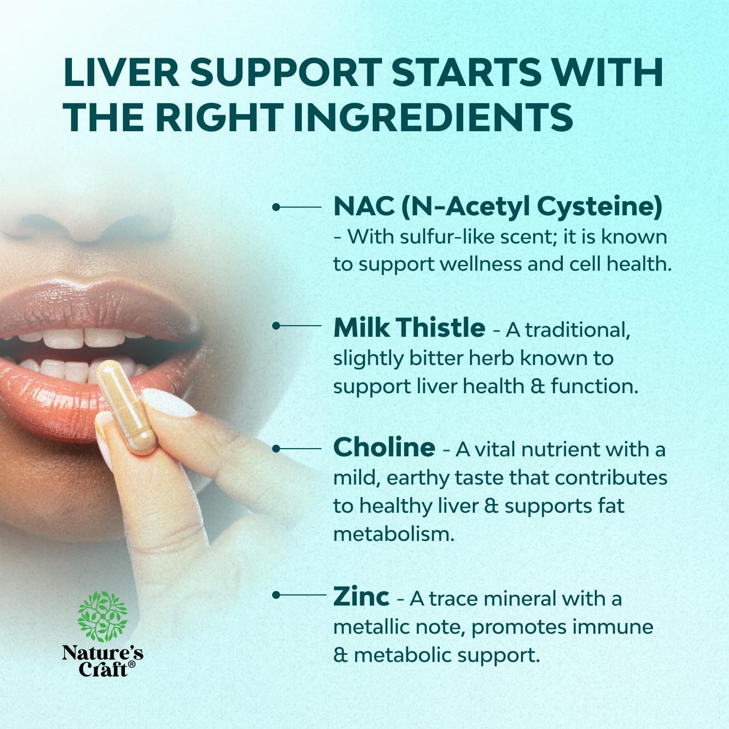Natures Craft Milk Thistle Liver Health Supplement ingredients list