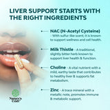 Natures Craft Milk Thistle Liver Health Supplement ingredients list
