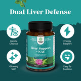 Natures Craft Milk Thistle NAC Supplement bottle side view