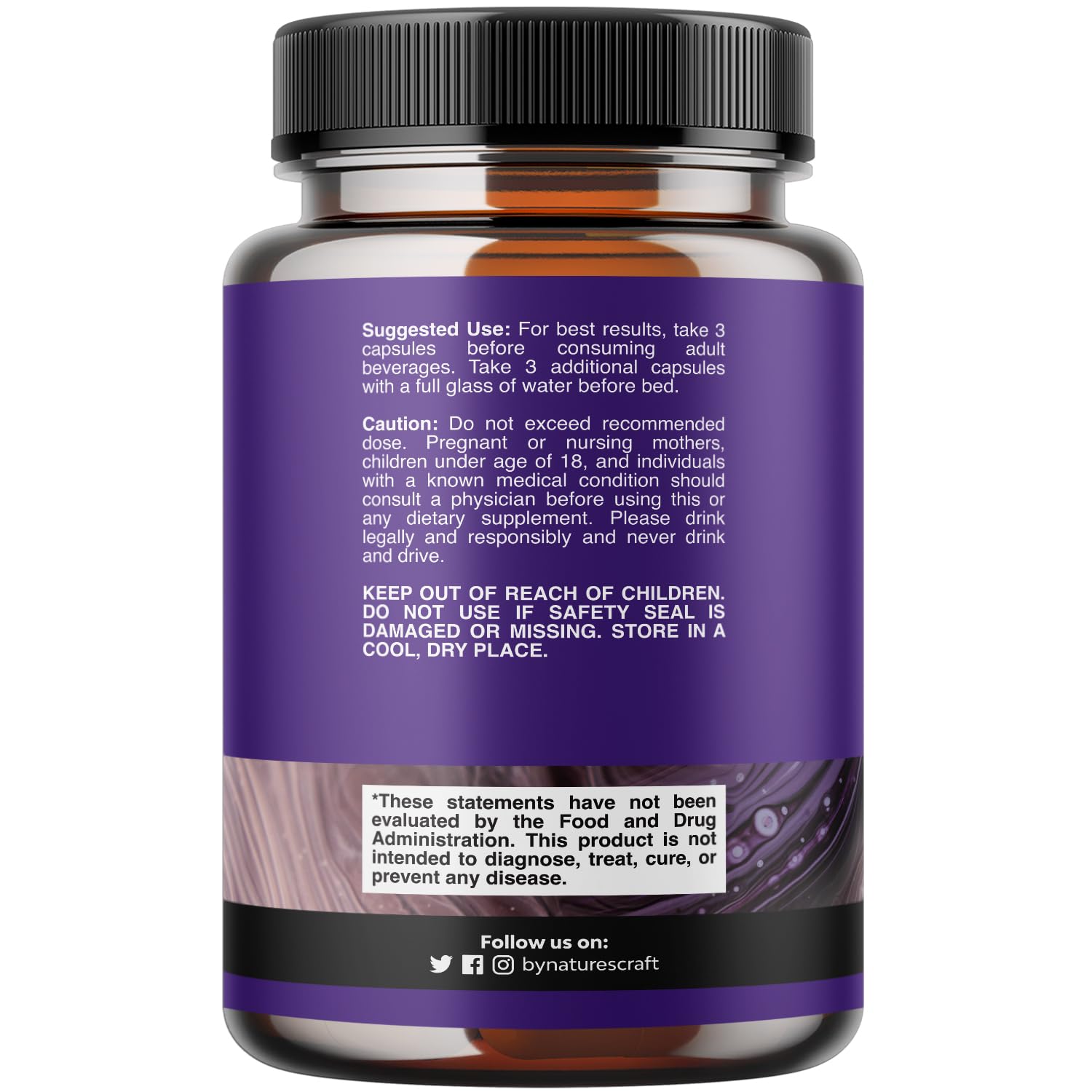 Natures Craft Milk Thistle Supplement 1000mg side view