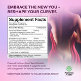 Natures Craft Muira Puama Capsules back view with ingredient list