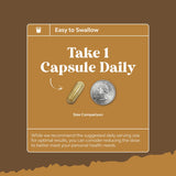 Natures Craft Mushroom Complex Capsules in a hand