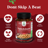 Natures Craft Nattokinase Capsules 100mg bottle with measuring spoon