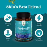 Natures Craft Niacinamide 500mg B3 Supplement with measuring scoop