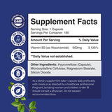 Natures Craft Niacinamide 500mg capsules bottle with label