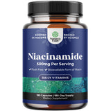 Natures Craft Niacinamide 500mg capsules front view