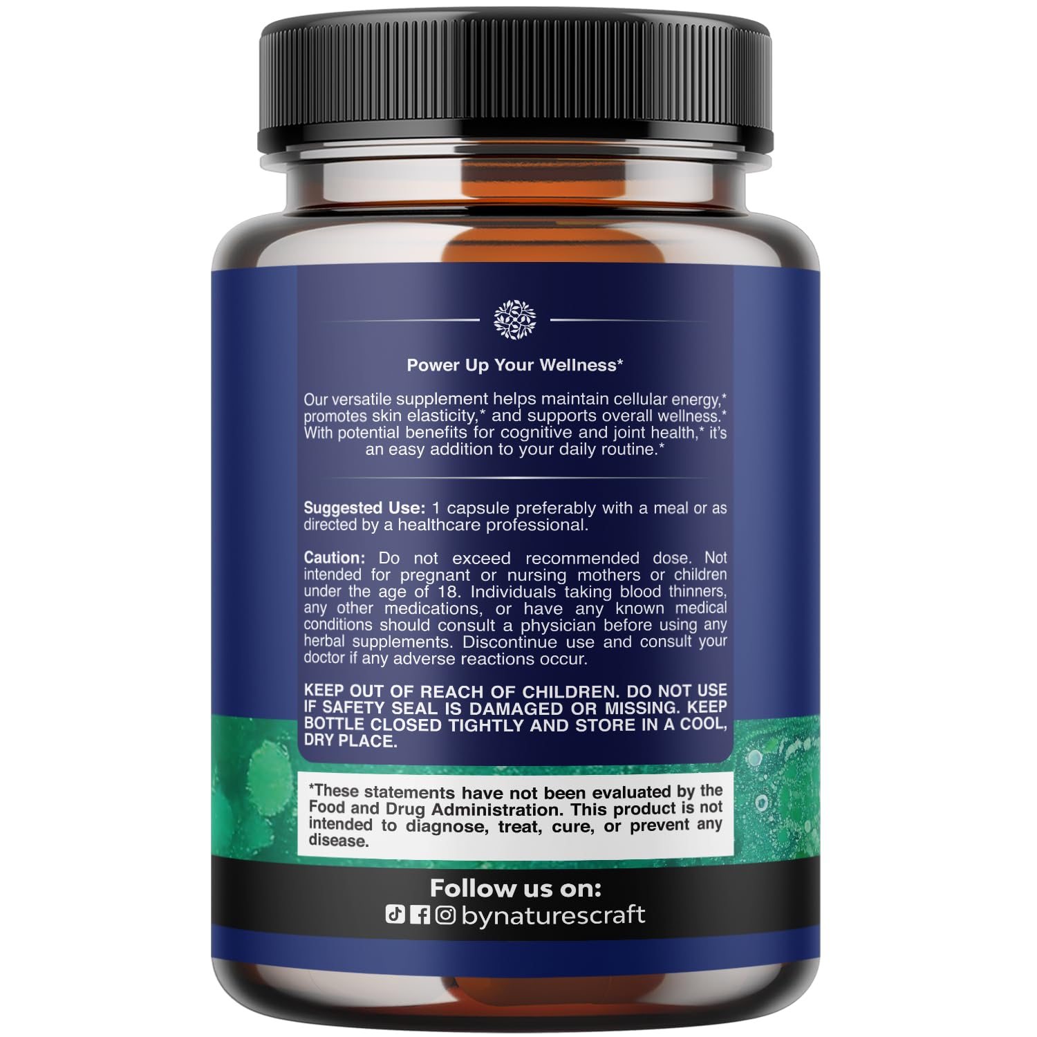 Natures Craft Niacinamide 500mg capsules side view