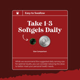 Natures Craft Odourless Garlic & Parsley Softgels with a measuring spoon