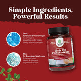 Natures Craft Omega-3 Fish Oil Supplement 100g softgel in hand