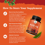 Natures Craft Omega 3 Krill Oil 1000mg supplement bottle back view