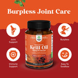 Natures Craft Omega 3 Krill Oil 1000mg supplement with measuring spoon