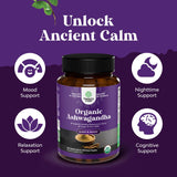 Natures Craft Organic Ashwagandha Root Tablets with black pepper