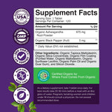 Natures Craft Organic Ashwagandha Root Tablets with natural background