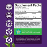 Natures Craft Organic Ashwagandha Tablets in a hand