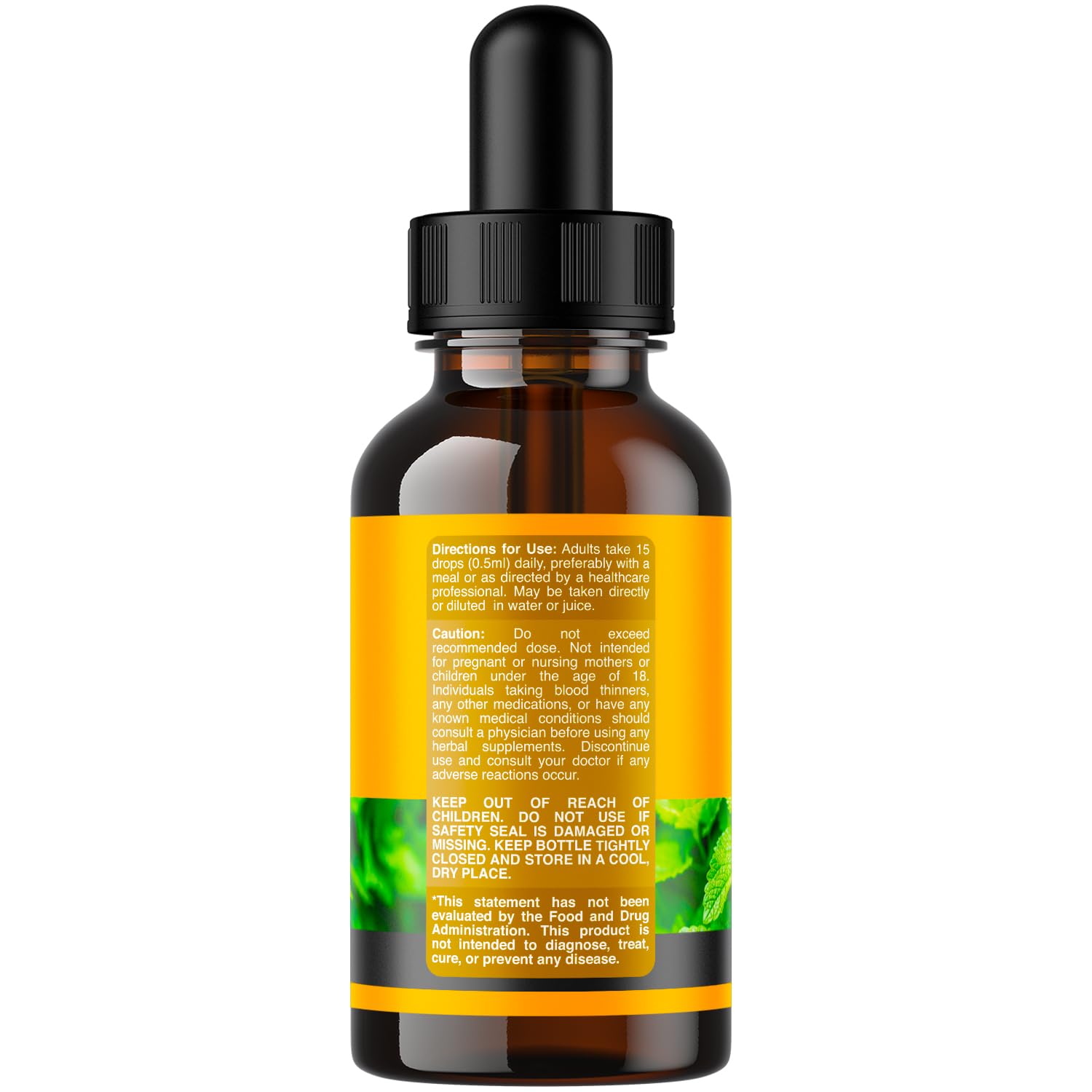 Natures Craft Organic Lemon Balm Oil Drops 150g bottle with label