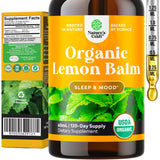 Natures Craft Organic Lemon Balm Oil Drops 150g front view