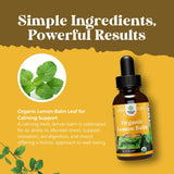 Natures Craft Organic Lemon Balm Tincture 30ml packaging