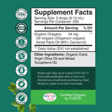 Natures Craft Organic Oregano Oil Drops with dropper