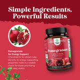 Natures Craft Pomegranate Extract Capsules 500mg close-up of capsules