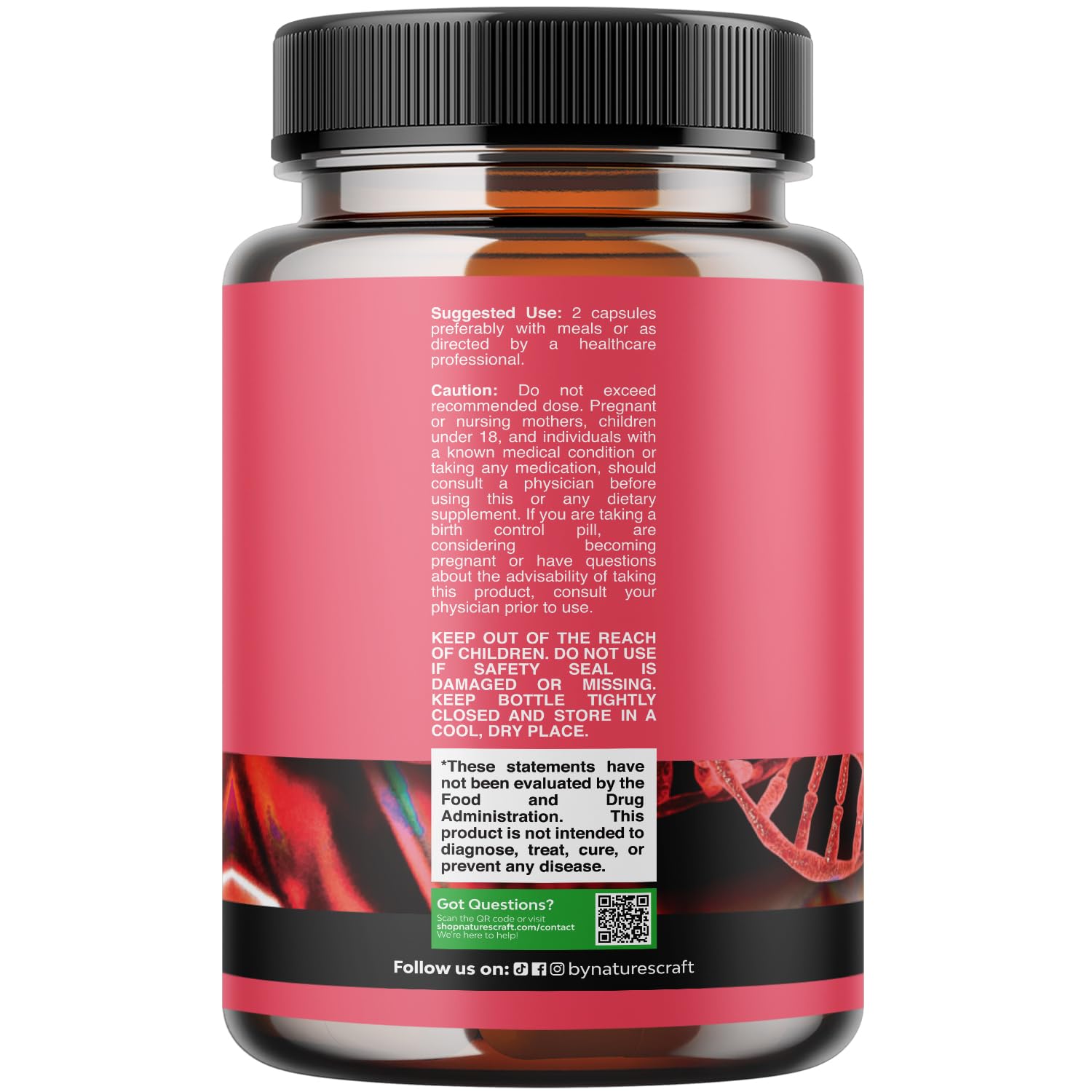 Natures Craft Prenatal Vitamins side view showing capsules