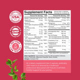 Natures Craft Prenatal Vitamins side view with dosage details