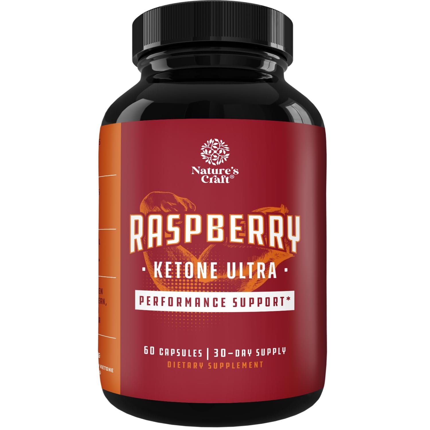 Natures Craft Raspberry Ketones 200mg Keto Supplement front view