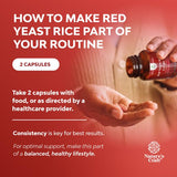 Natures Craft Red Yeast Rice 1200mg with CoQ10 capsules close-up