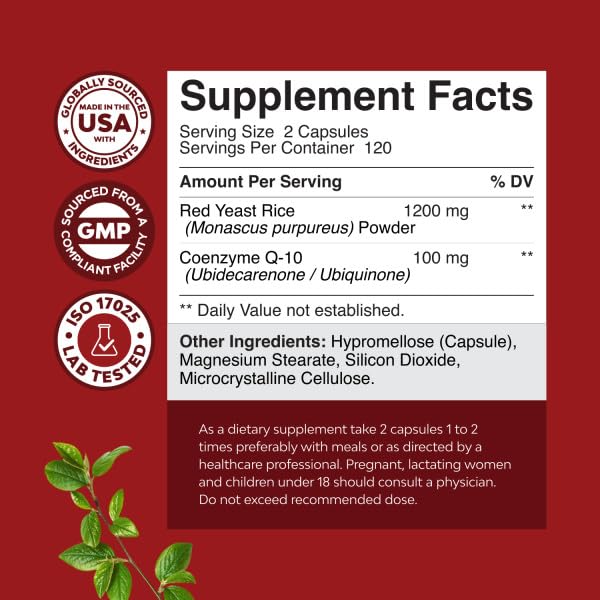 Natures Craft Red Yeast Rice 1200mg with CoQ10 lifestyle scene