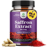 Natures Craft Saffron Capsules 60 count front view