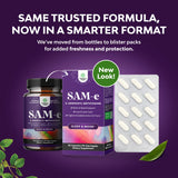 Natures Craft SAM-e 150mg supplement bottle with dosage instructions