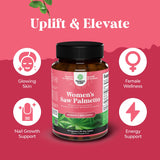 Natures Craft Saw Palmetto Herbal Supplement with ingredients list