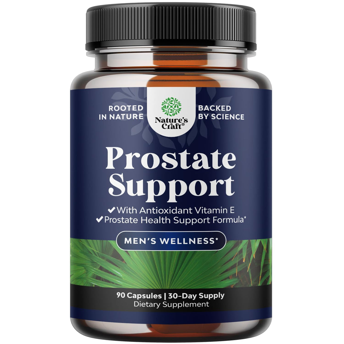Natures Craft Saw Palmetto Prostate Support Capsules front view