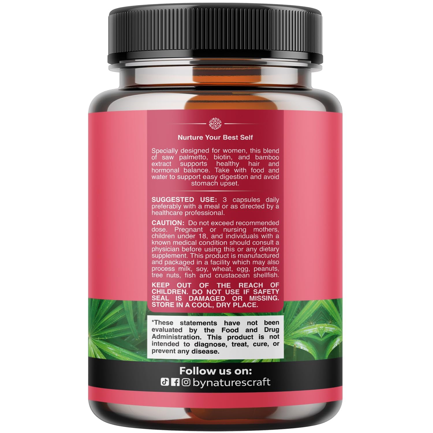Natures Craft Saw Palmetto Supplement lifestyle setting
