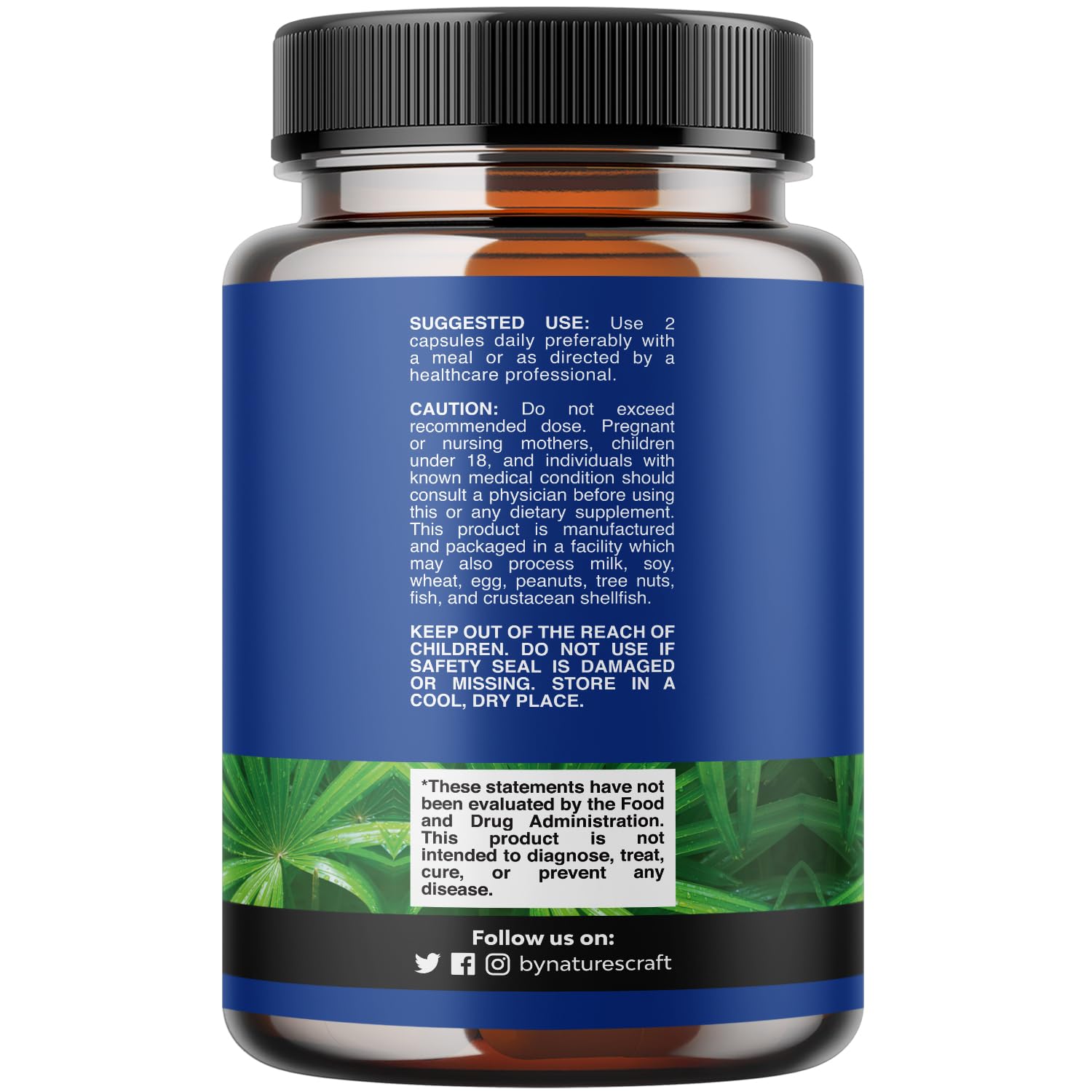 Natures Craft Saw Palmetto Supplement with measuring spoon