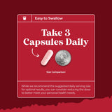 Natures Craft Tart Cherry Powder Capsules alongside fresh cherries