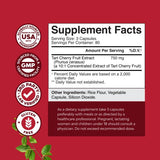 Natures Craft Tart Cherry Powder Capsules bottle with label
