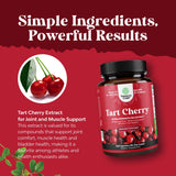 Natures Craft Tart Cherry Powder Capsules with measuring spoon