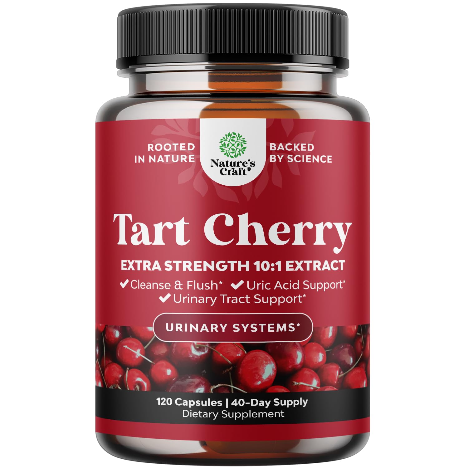 Natures Craft Tart Cherry Uric Acid Supplement front view