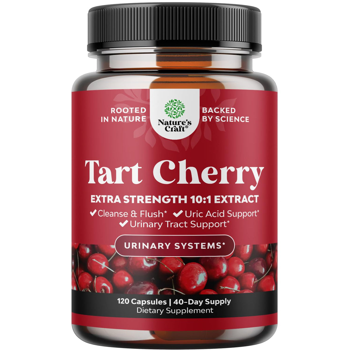 Natures Craft Tart Cherry Uric Acid Supplement front view
