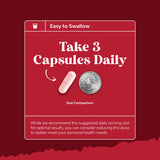 Natures Craft Tart Cherry Uric Acid Supplement with a glass of water