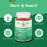 Natures Craft Teen Multivitamin Gummies side view with dosage information
