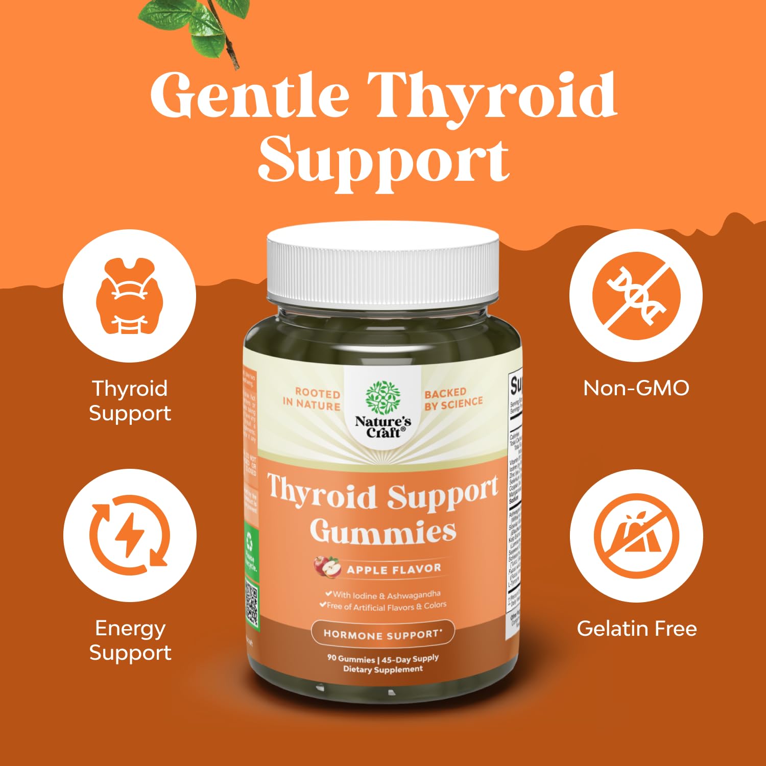 Natures Craft Thyroid Support Gummies close-up